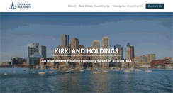Desktop Screenshot of kirklandholdings.com